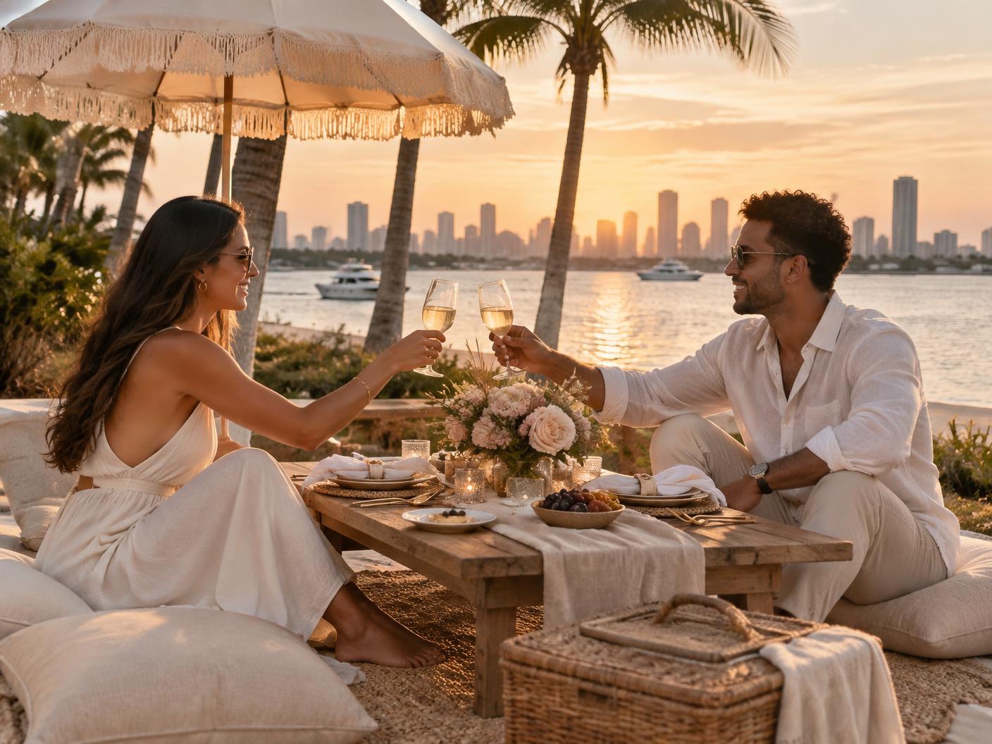 Experience inspiration for a romantic pop-up picnic for two